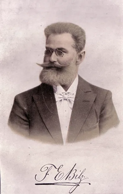Friedrich Eduard Bilz Arnsdorf – historisches Porträt des Naturheilkundlers
