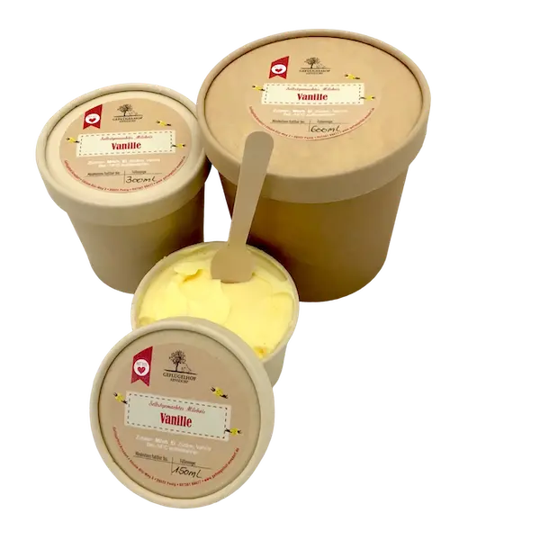 Arnsdorfer Vanille-Eis kaufen – 150 ml, 300 ml und 600 ml
